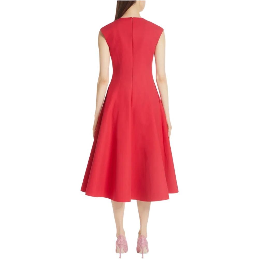kate spade new york structured midi dress red size 00 - Picture 2 of 10